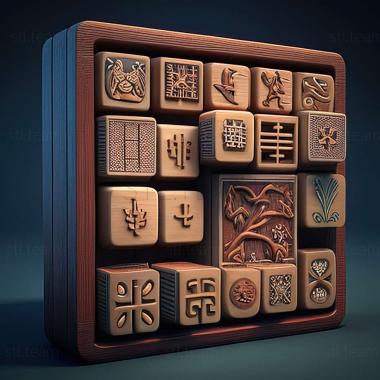 3D model Random Mahjong Pro game (STL)